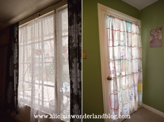 Alicia in Wonderland Blog - Curtains Sewn from Wedding Leftovers
