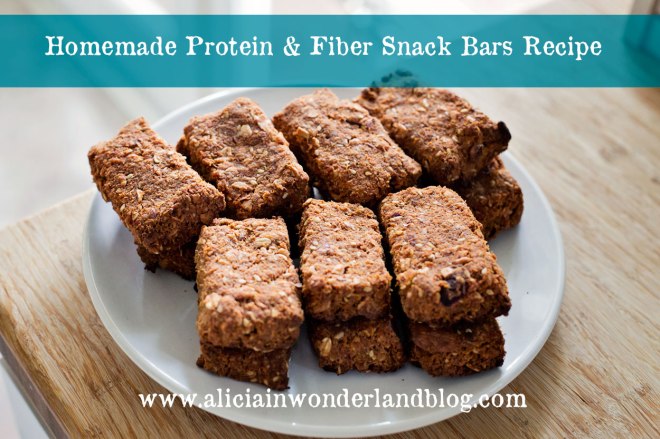 Homemade Protein & Fiber Snack Bars with Juicing Leftovers - Alicia in Wonderland Blog